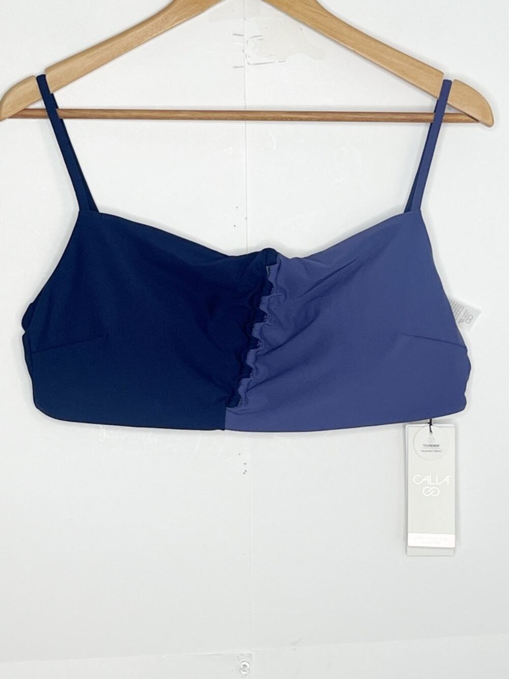 Calia Womens Looped Front Bikini Top Size XXL